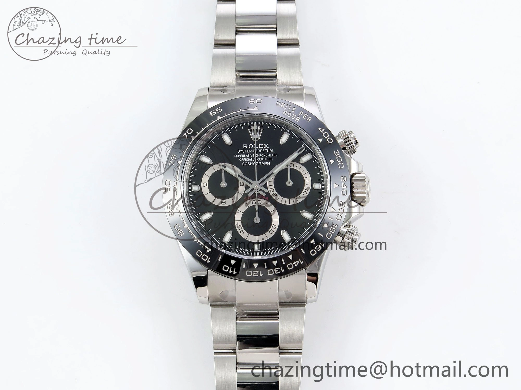 Daytona 116500 Clean 1:1 Best Edition 904L SS Case and Bracelet Black Dial SA4130 V NewStyle 1552