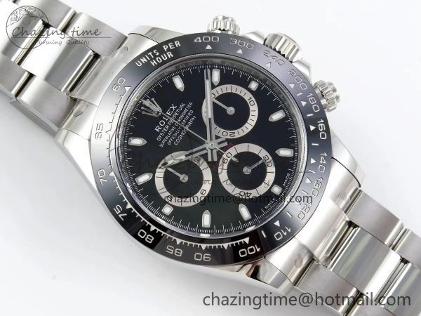Daytona 116500 Clean 1:1 Best Edition 904L SS Case and Bracelet Black Dial SA4130 V NewStyle 1552
