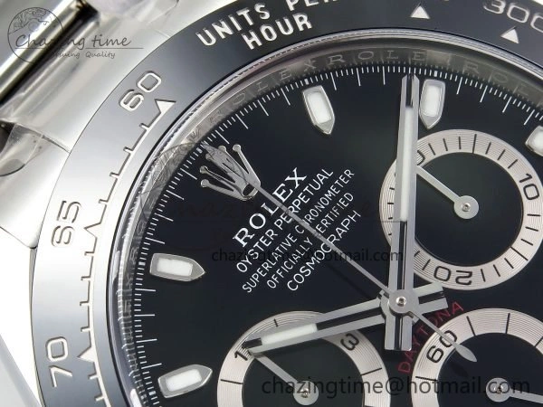 Daytona 116500 Clean 1:1 Best Edition 904L SS Case and Bracelet Black Dial SA4130 V NewStyle 1552