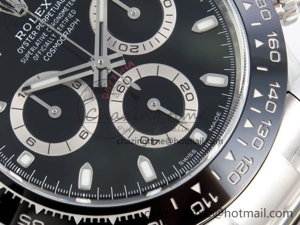 Daytona 116500 Clean 1:1 Best Edition 904L SS Case and Bracelet Black Dial SA4130 V NewStyle 1552