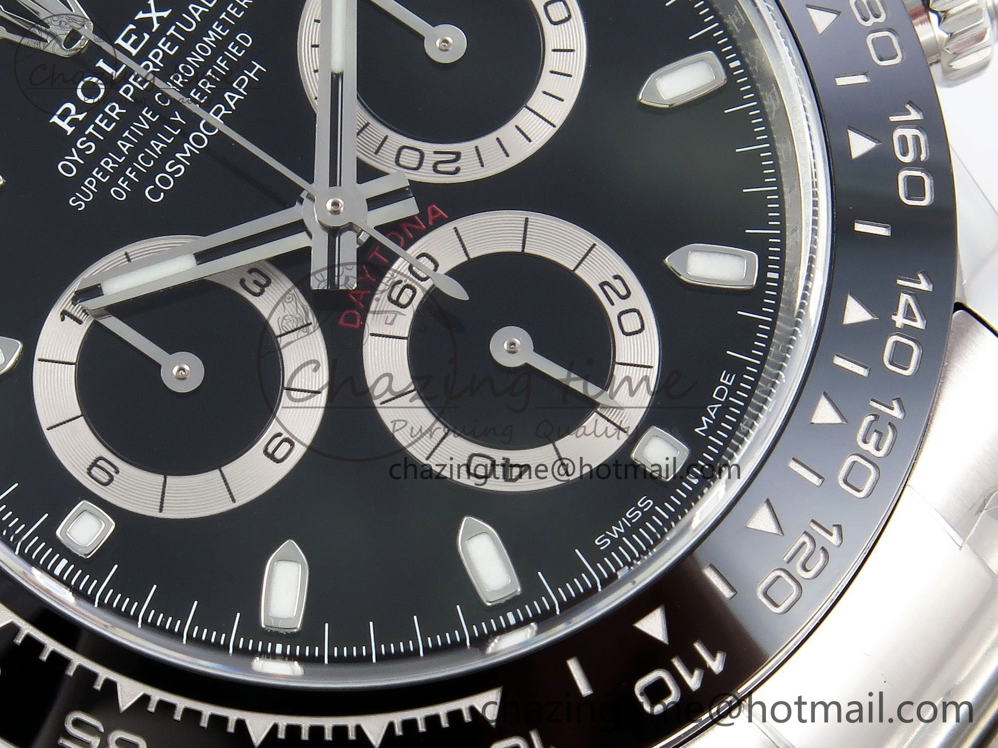 Daytona 116500 Clean 1:1 Best Edition 904L SS Case and Bracelet Black Dial SA4130 V NewStyle 1552