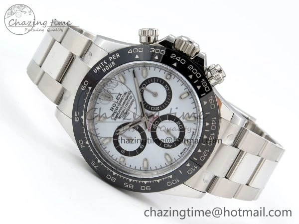 Efficient Daytona 116500 Clean 1:1 Best Edition 904L SS Case and Bracelet White Dial SA4130 V 1551