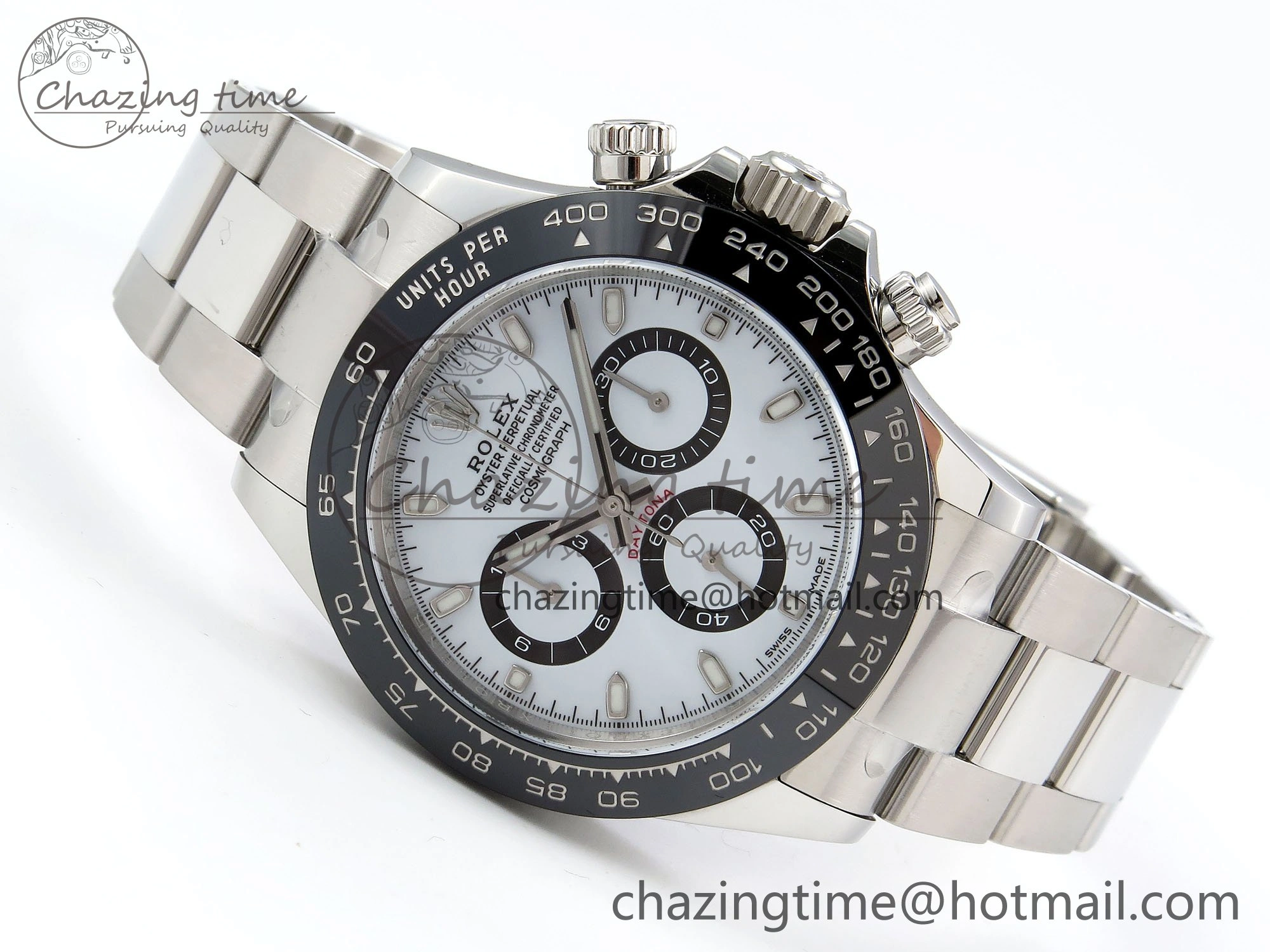 Efficient Daytona 116500 Clean 1:1 Best Edition 904L SS Case and Bracelet White Dial SA4130 V 1551