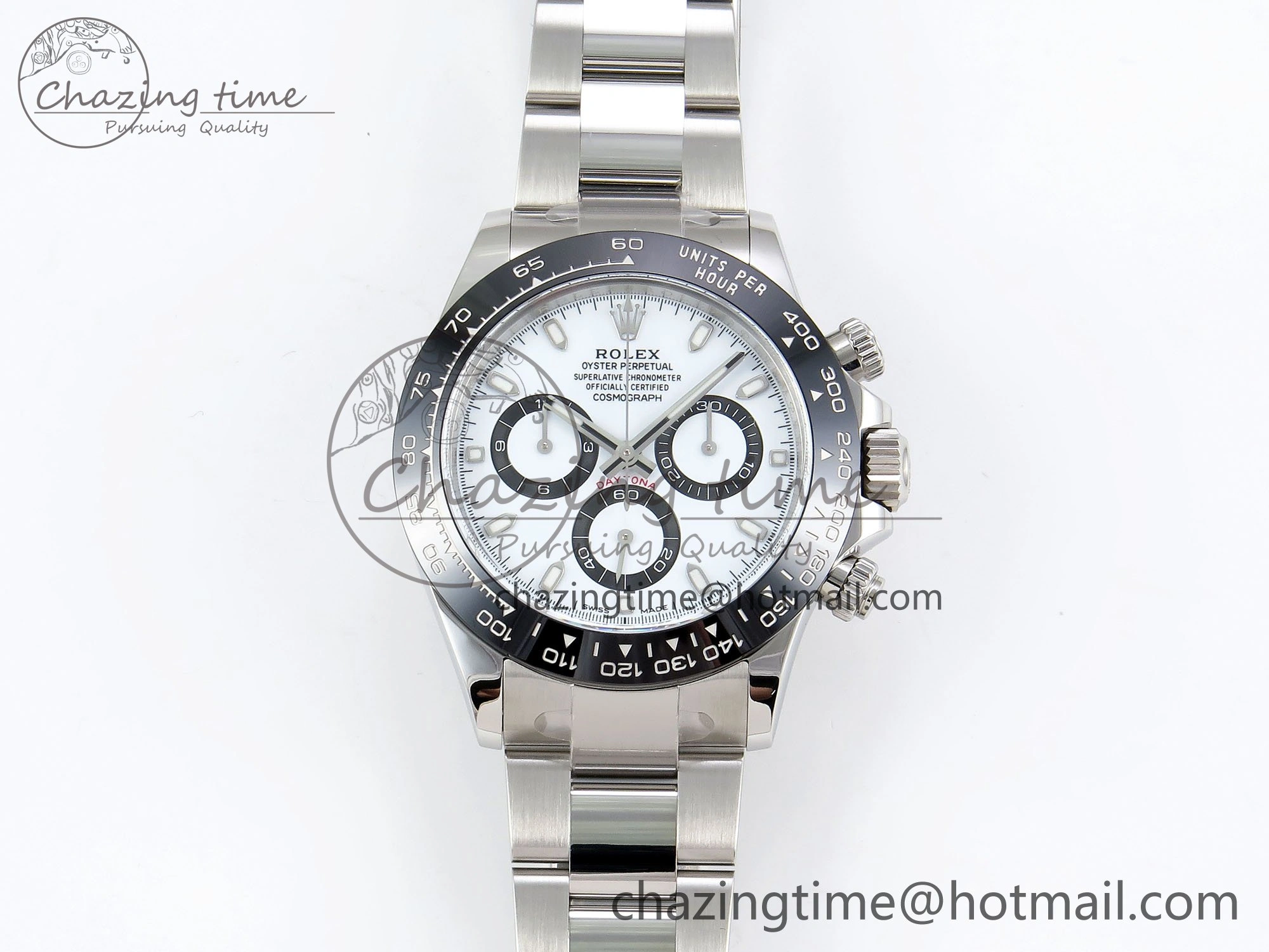 Efficient Daytona 116500 Clean 1:1 Best Edition 904L SS Case and Bracelet White Dial SA4130 V 1551
