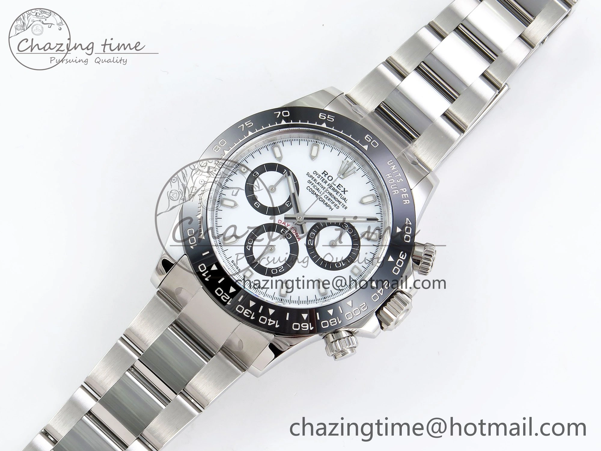 Efficient Daytona 116500 Clean 1:1 Best Edition 904L SS Case and Bracelet White Dial SA4130 V 1551
