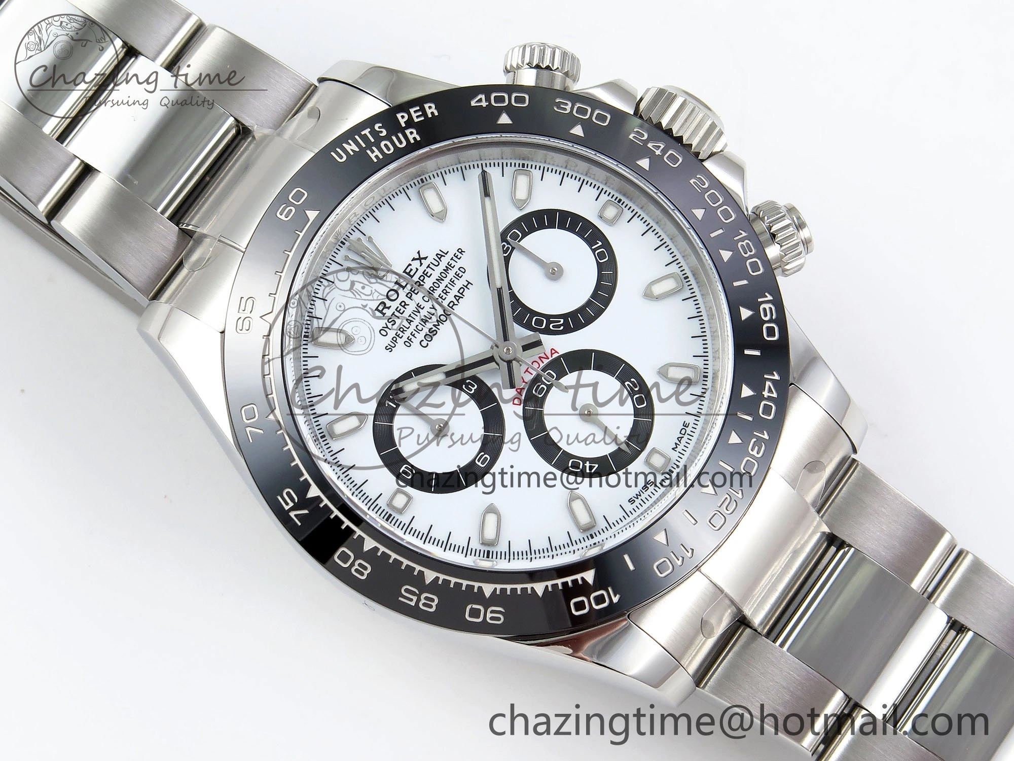 Efficient Daytona 116500 Clean 1:1 Best Edition 904L SS Case and Bracelet White Dial SA4130 V 1551
