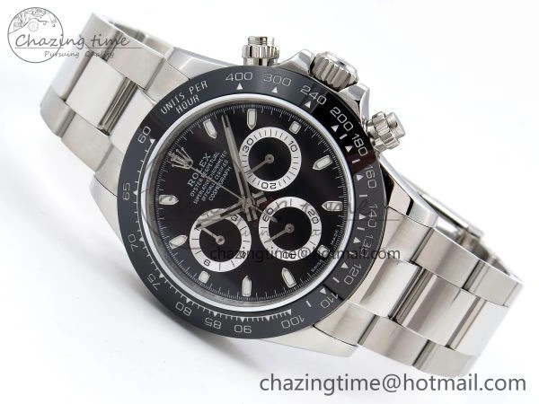 Daytona 116500 JDF 1:1 Best Edition 904L Steel Black Dial on SS Bracelet A Tailored 1337