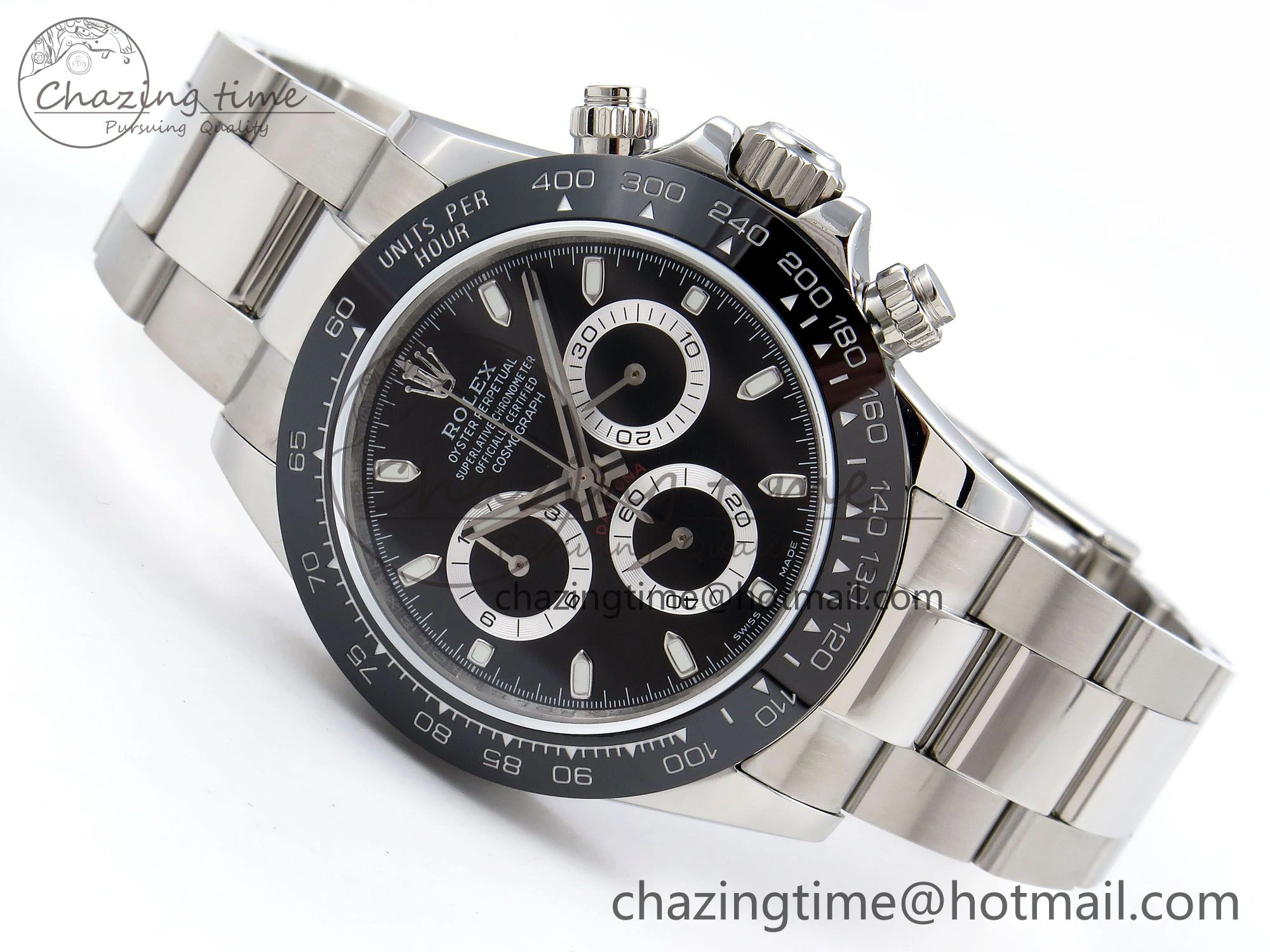 Daytona 116500 JDF 1:1 Best Edition 904L Steel Black Dial on SS Bracelet A Tailored 1337