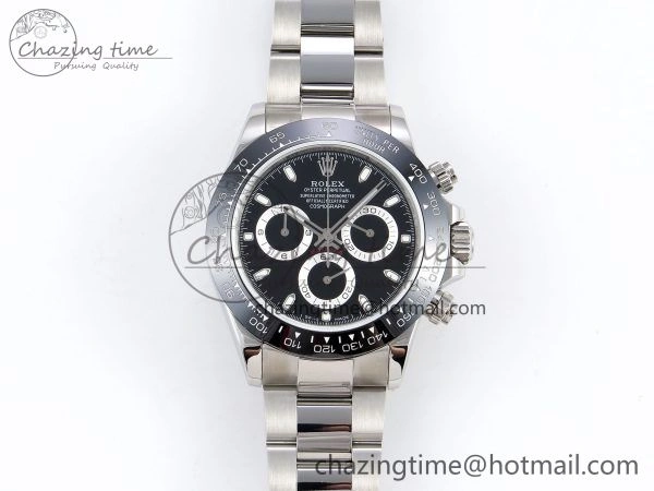 Daytona 116500 JDF 1:1 Best Edition 904L Steel Black Dial on SS Bracelet A Tailored 1337
