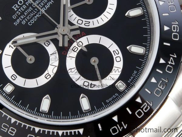 Daytona 116500 JDF 1:1 Best Edition 904L Steel Black Dial on SS Bracelet A Tailored 1337