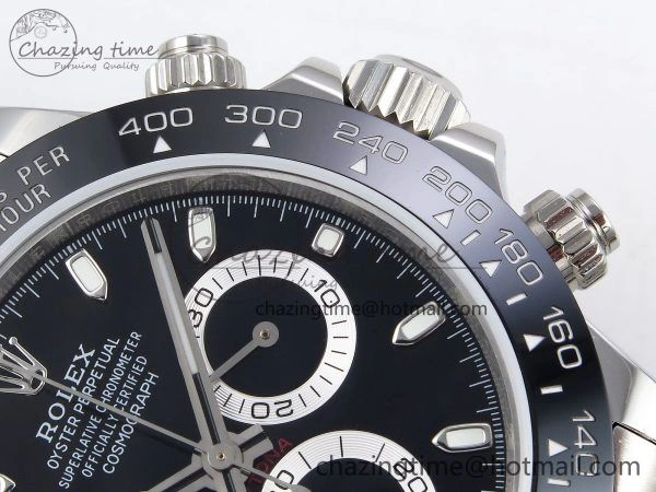 Daytona 116500 JDF 1:1 Best Edition 904L Steel Black Dial on SS Bracelet A Tailored 1337