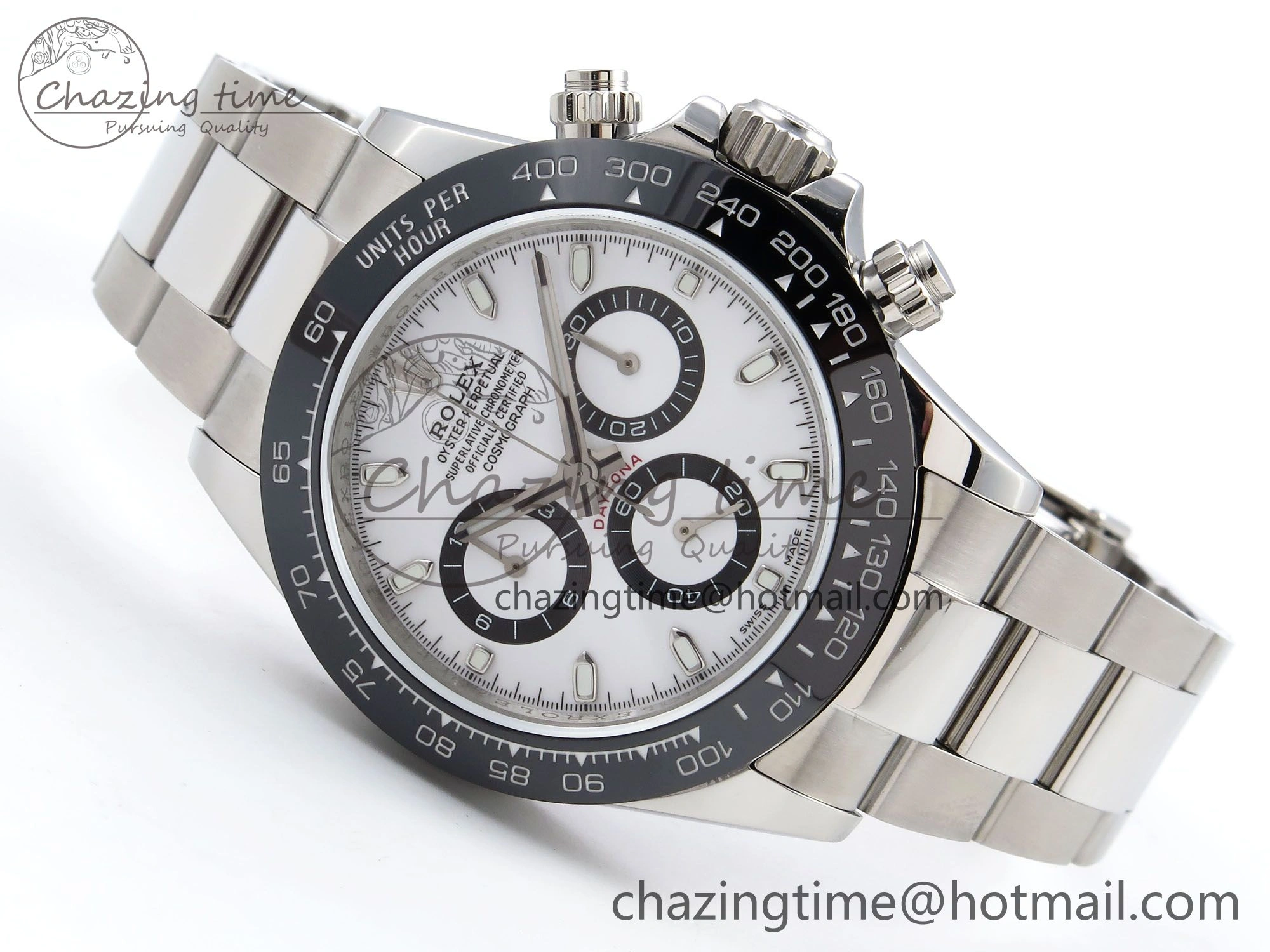 SoftTouch Daytona 116500 JDF 1:1 Best Edition 904L Steel White Dial on SS Bracelet A 1338