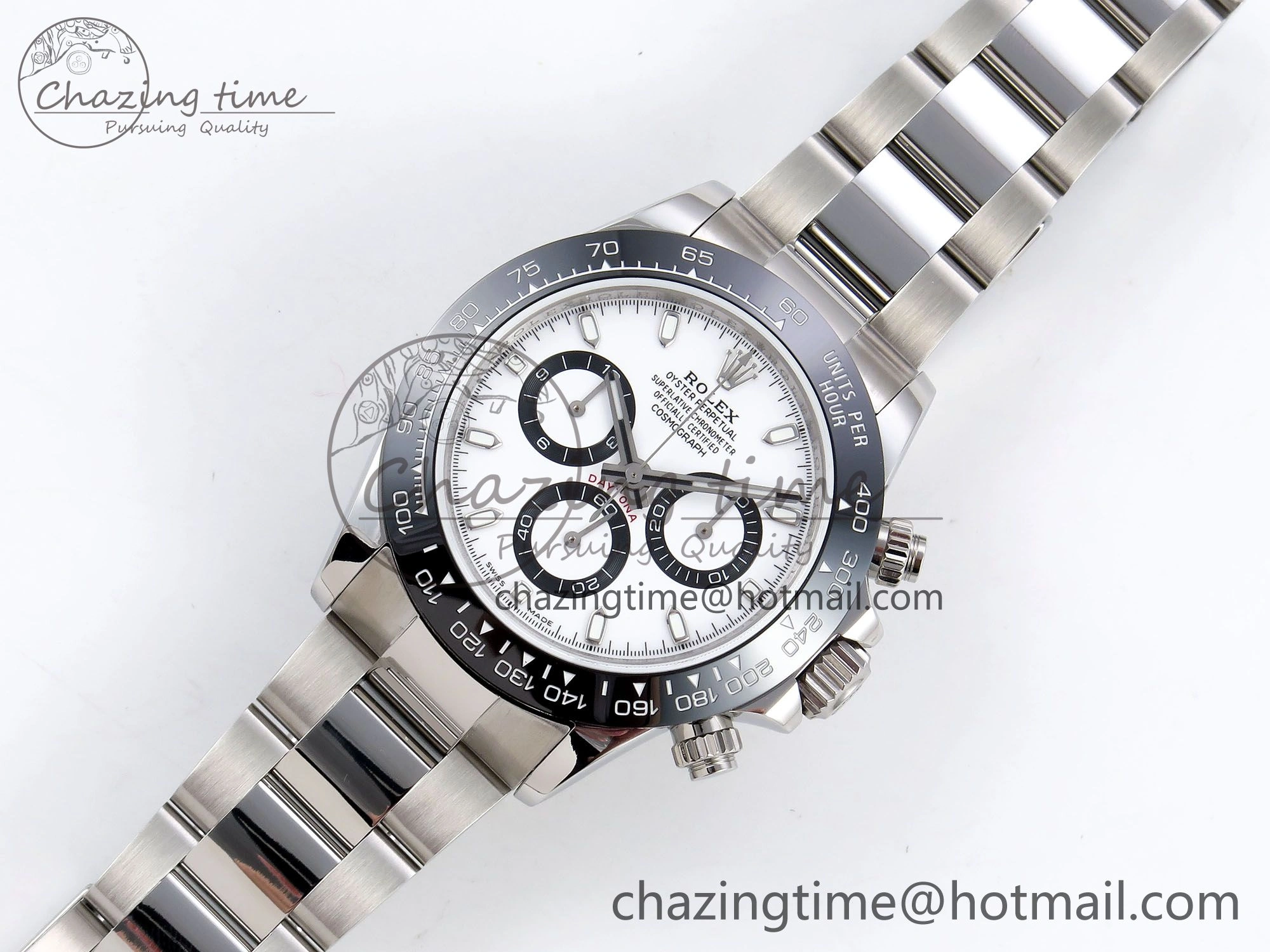 SoftTouch Daytona 116500 JDF 1:1 Best Edition 904L Steel White Dial on SS Bracelet A 1338
