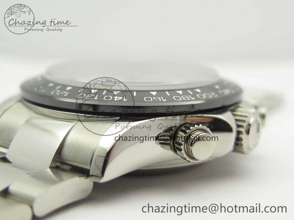 FashionForward Daytona 116500 JHF Best Edition Ceramic Bezel White Dial Black Red on SS Bracelet A 3266
