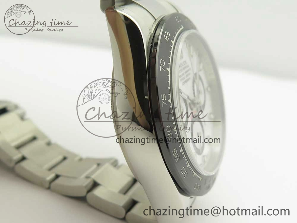 Daytona 116500 JHF Best Edition Ceramic Bezel White Dial on SS Bracelet A Fashionable 3268