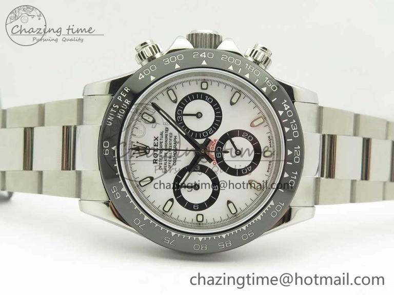 Daytona 116500 JHF Best Edition Ceramic Bezel White Dial on SS Bracelet A Fashionable 3268