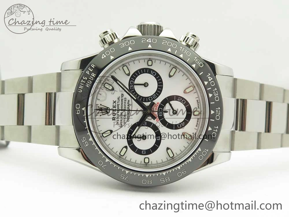 Daytona 116500 JHF Best Edition Ceramic Bezel White Dial on SS Bracelet A Fashionable 3268