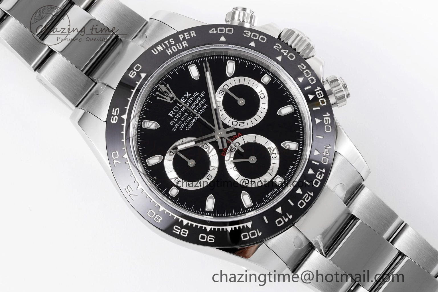 WrinkleFree Daytona 116500 KING 1:1 Best Edition Black Dial on SS Bracelet SH 1910