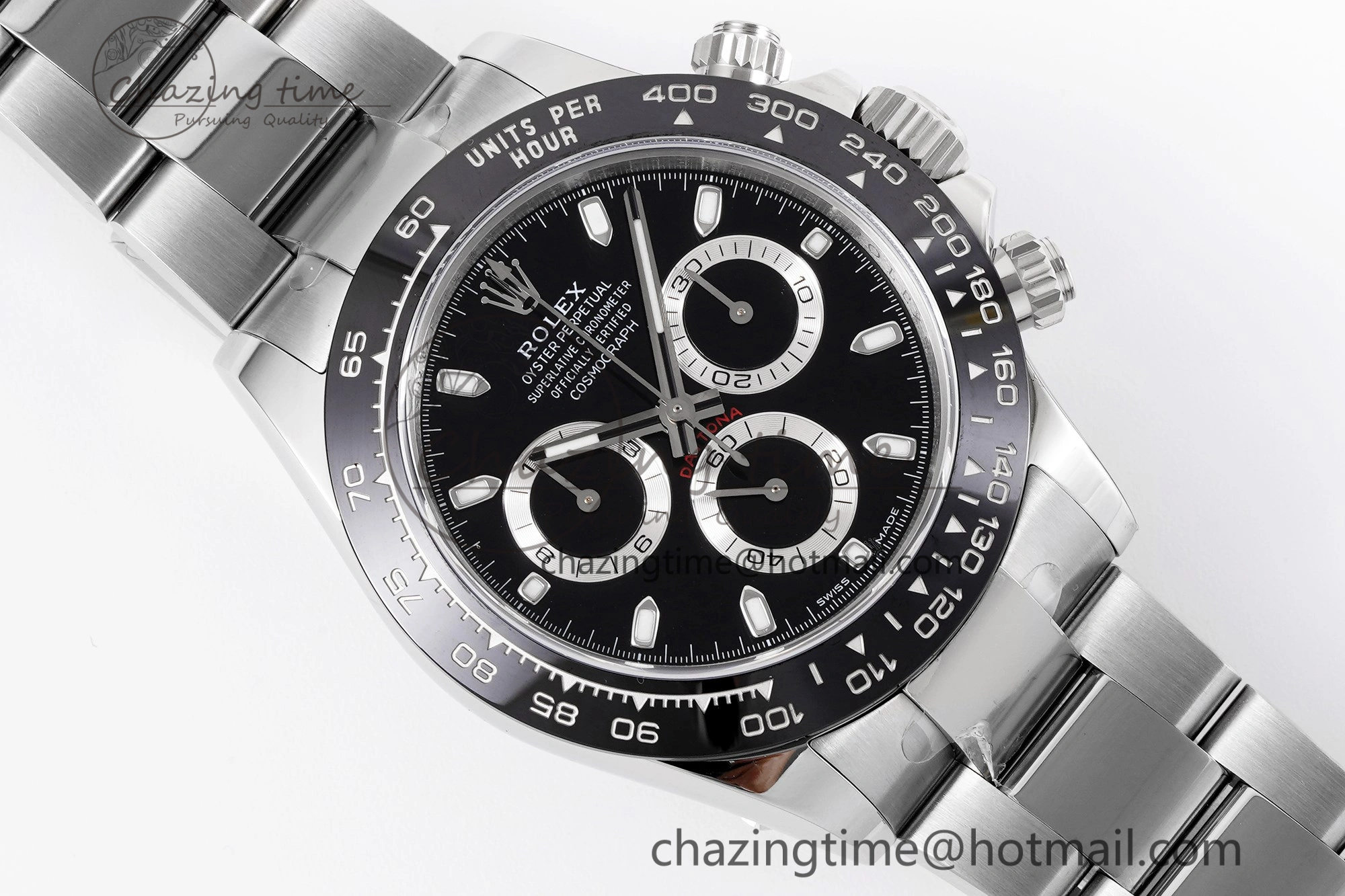 WrinkleFree Daytona 116500 KING 1:1 Best Edition Black Dial on SS Bracelet SH 1910