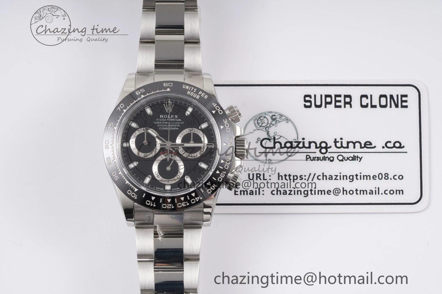 WrinkleFree Daytona 116500 KING 1:1 Best Edition Black Dial on SS Bracelet SH 1910