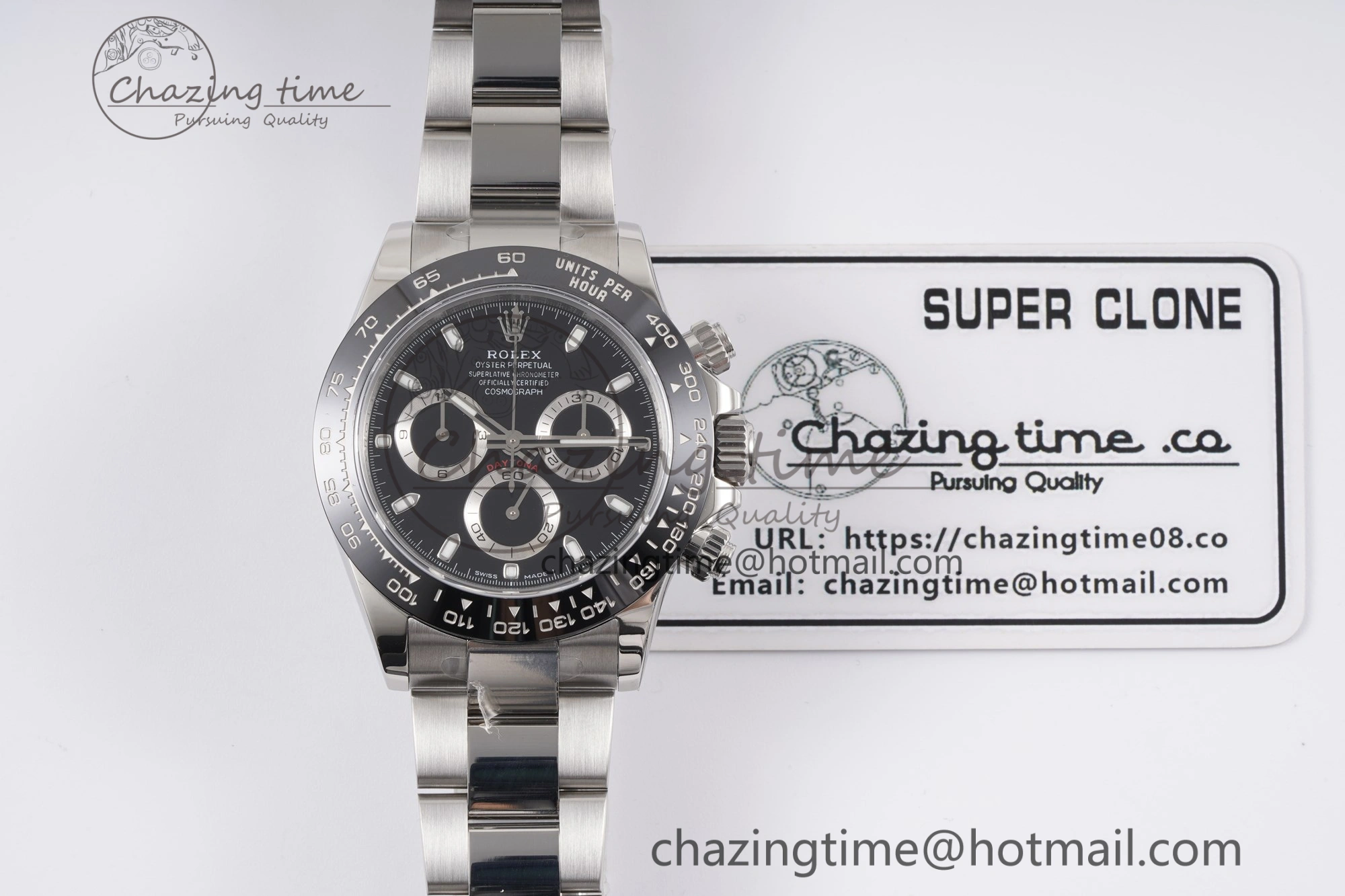 WrinkleFree Daytona 116500 KING 1:1 Best Edition Black Dial on SS Bracelet SH 1910