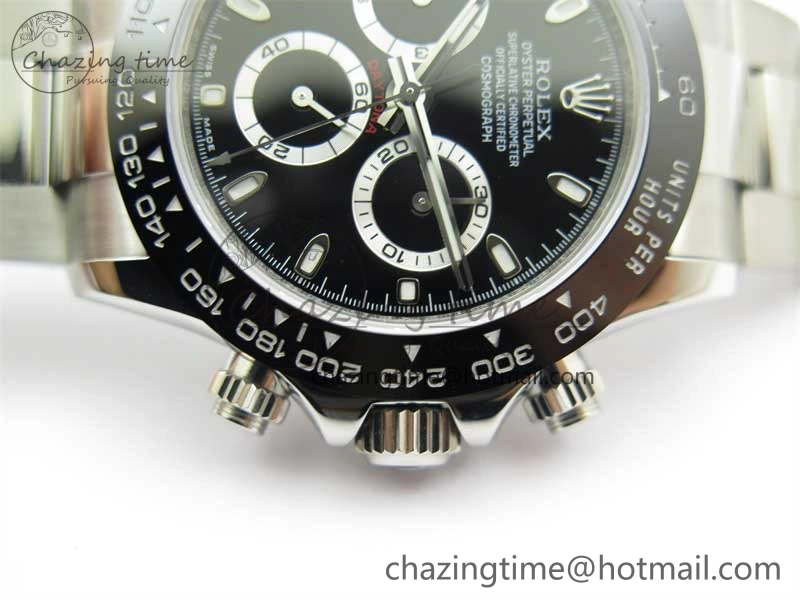 Daytona 116500 KKF 1:1 Best Edition 904L Steel Black Dial on SS Bracelet A Stylish 2457