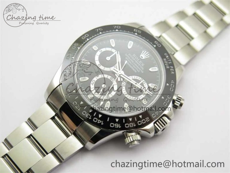 Daytona 116500 KKF 1:1 Best Edition 904L Steel Black Dial on SS Bracelet A Stylish 2457