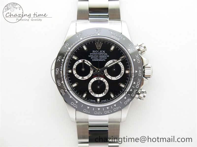 Daytona 116500 KKF 1:1 Best Edition 904L Steel Black Dial on SS Bracelet A Stylish 2457
