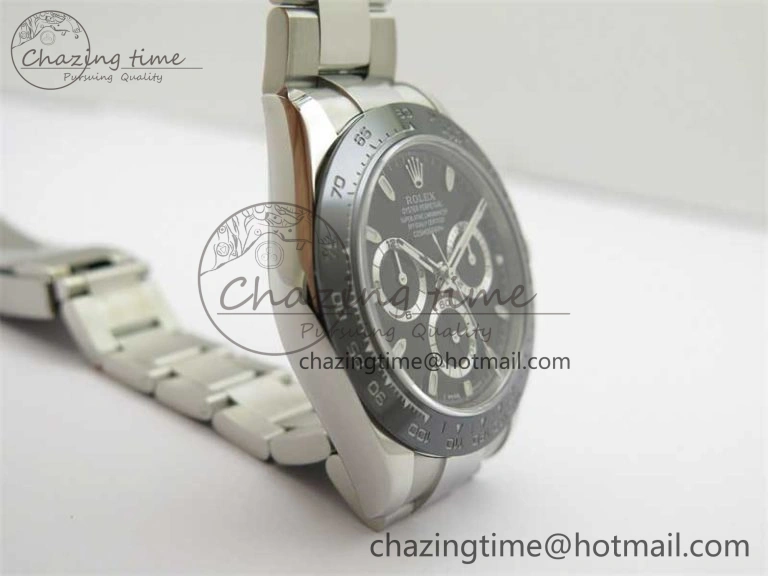 Daytona 116500 KKF 1:1 Best Edition 904L Steel Black Dial on SS Bracelet A Stylish 2457