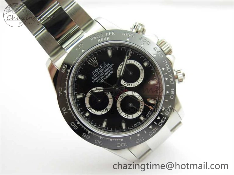 Daytona 116500 KKF 1:1 Best Edition 904L Steel Black Dial on SS Bracelet A Stylish 2457