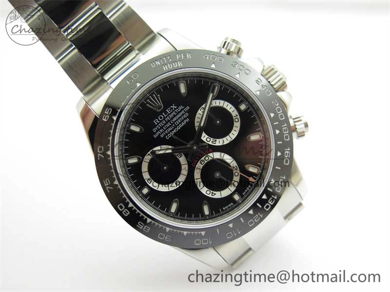 Daytona 116500 KKF 1:1 Best Edition 904L Steel Black Dial on SS Bracelet A Stylish 2457