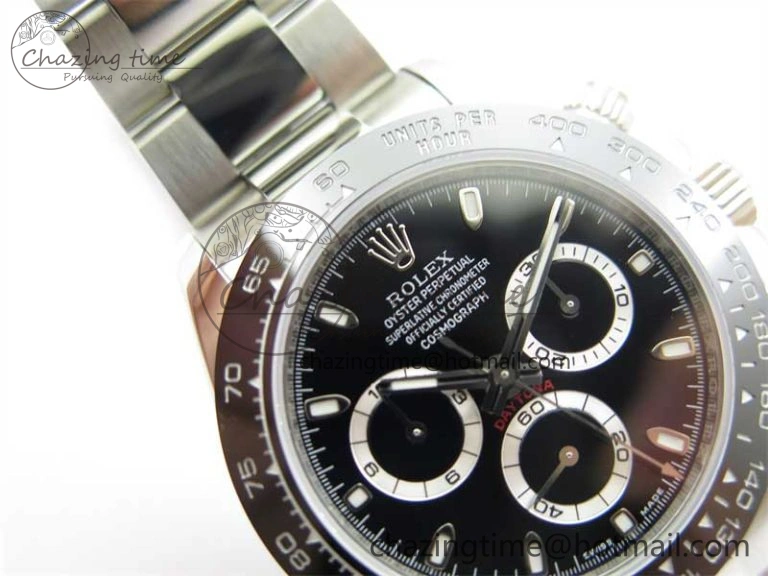 Daytona 116500 KKF 1:1 Best Edition 904L Steel Black Dial on SS Bracelet A Stylish 2457