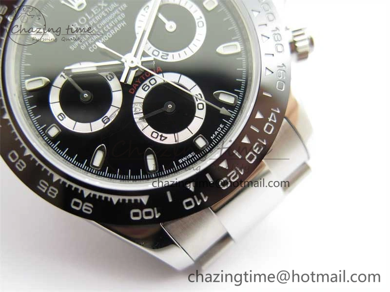 Daytona 116500 KKF 1:1 Best Edition 904L Steel Black Dial on SS Bracelet A Stylish 2457