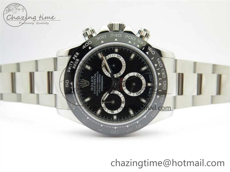 Daytona 116500 KKF 1:1 Best Edition 904L Steel Black Dial on SS Bracelet A Stylish 2457
