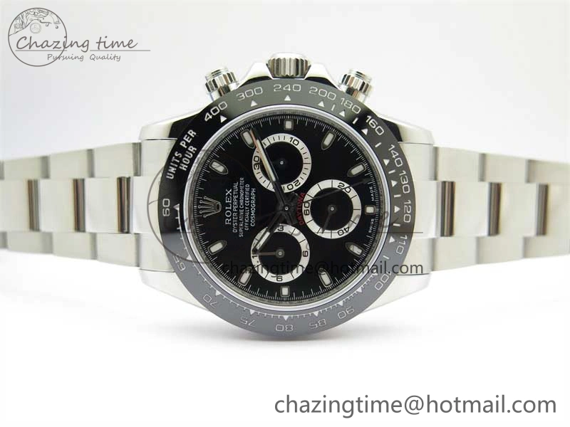 Daytona 116500 KKF 1:1 Best Edition 904L Steel Black Dial on SS Bracelet A Stylish 2457