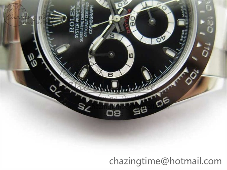 Daytona 116500 KKF 1:1 Best Edition 904L Steel Black Dial on SS Bracelet A Stylish 2457