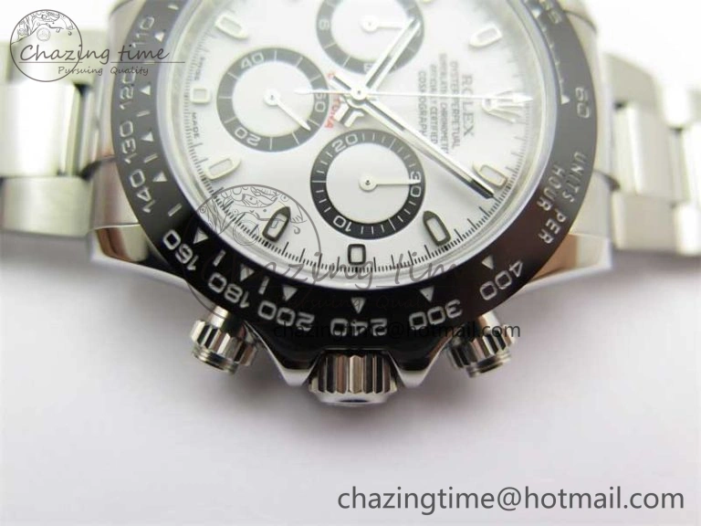 Daytona 116500 KKF 1:1 Best Edition 904L Steel White Dial on SS Bracelet A Popular 2458