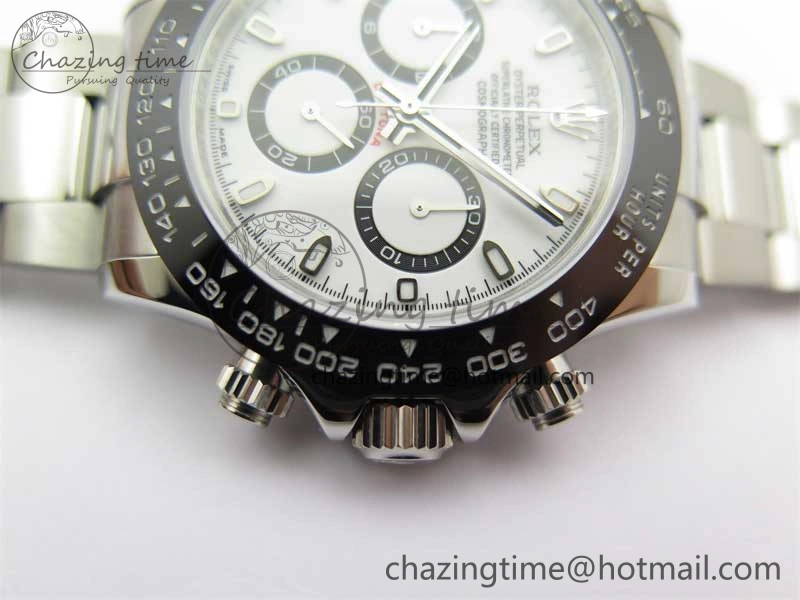 Daytona 116500 KKF 1:1 Best Edition 904L Steel White Dial on SS Bracelet A Popular 2458