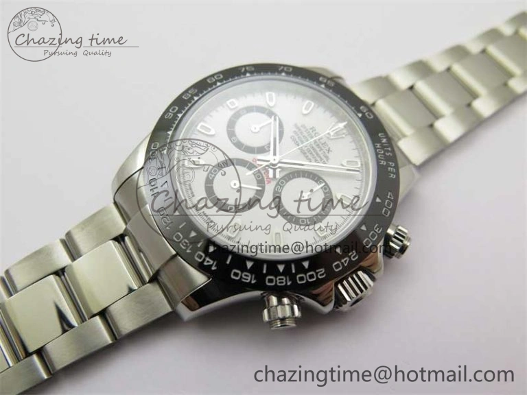 Daytona 116500 KKF 1:1 Best Edition 904L Steel White Dial on SS Bracelet A Popular 2458