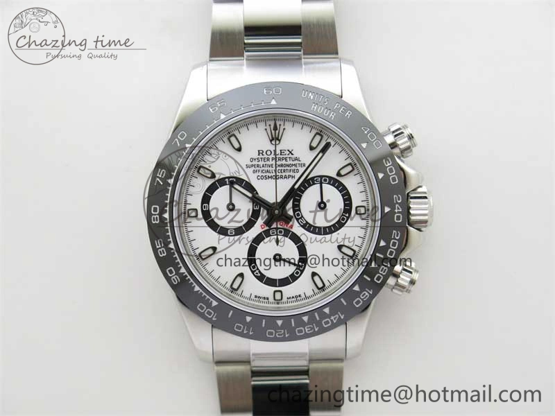 Daytona 116500 KKF 1:1 Best Edition 904L Steel White Dial on SS Bracelet A Popular 2458