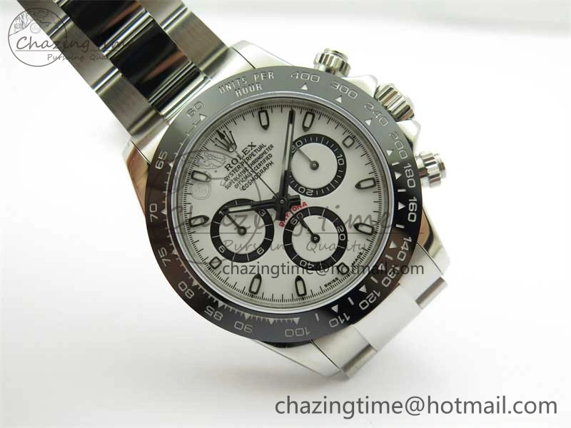 Daytona 116500 KKF 1:1 Best Edition 904L Steel White Dial on SS Bracelet A Popular 2458