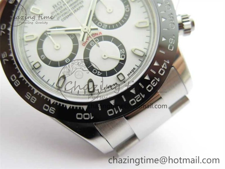 Daytona 116500 KKF 1:1 Best Edition 904L Steel White Dial on SS Bracelet A Popular 2458