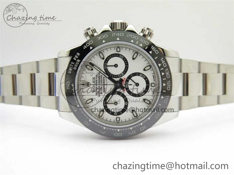 Daytona 116500 KKF 1:1 Best Edition 904L Steel White Dial on SS Bracelet A Popular 2458