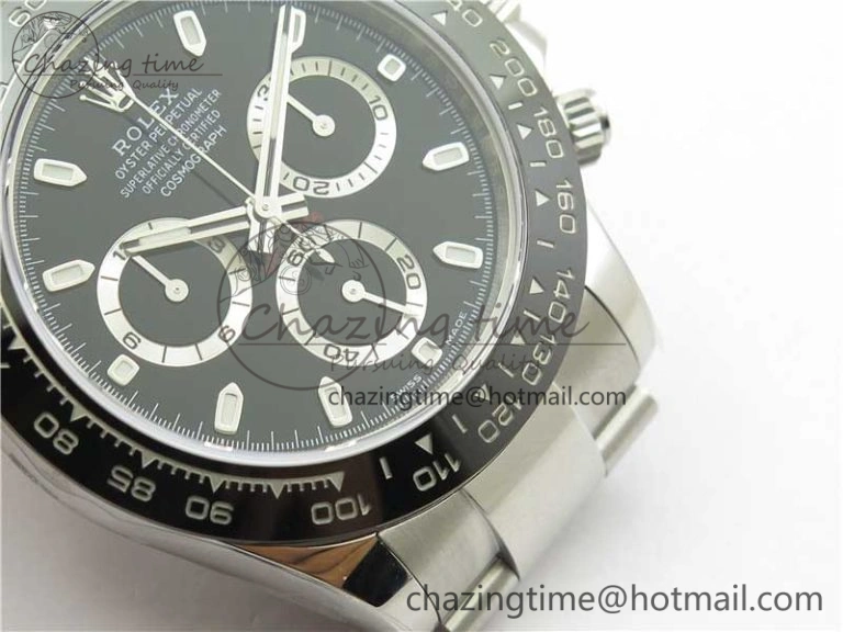 Daytona 116500 Noob 1:1 Best Edition 904L SS Case and Bracelet Black Dial SA4130 V NewStyle 2891