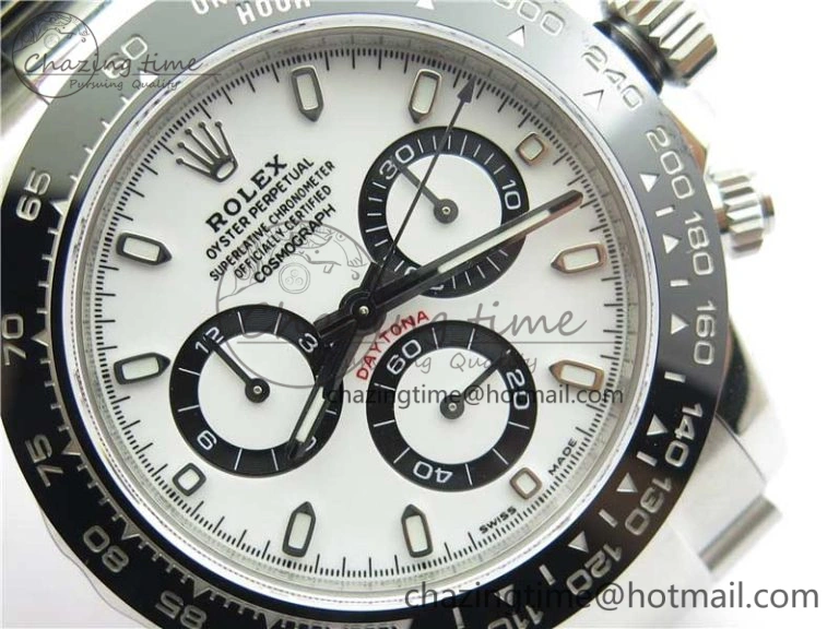 Daytona 116500 Noob 1:1 Best Edition 904L SS Case and Bracelet White Dial SA4130 V Sophisticated 2893