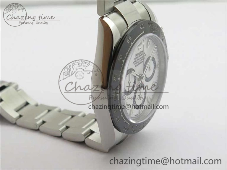 Daytona 116500 Noob 1:1 Best Edition 904L SS Case and Bracelet White Dial SA4130 V Sophisticated 2893
