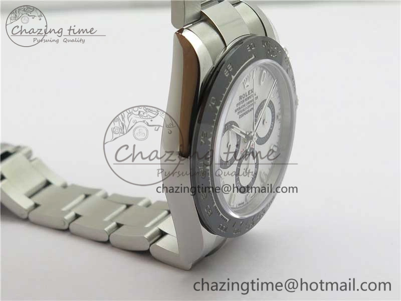 Daytona 116500 Noob 1:1 Best Edition 904L SS Case and Bracelet White Dial SA4130 V Sophisticated 2893