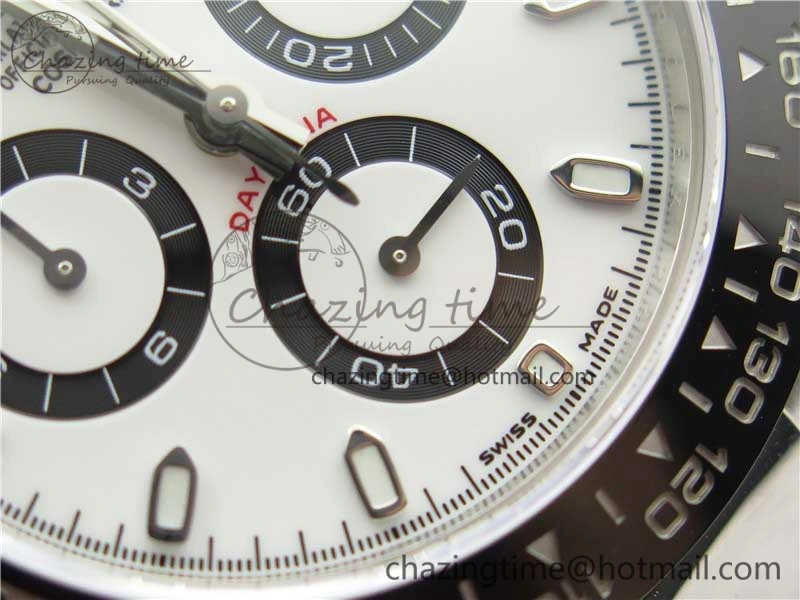 Daytona 116500 Noob 1:1 Best Edition 904L SS Case and Bracelet White Dial SA4130 V Sophisticated 2893