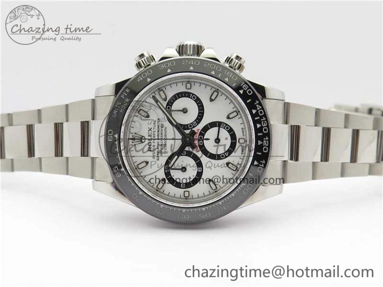Daytona 116500 Noob 1:1 Best Edition Ceramic Bezel White Dial on SS Bracelet A Casual 2980