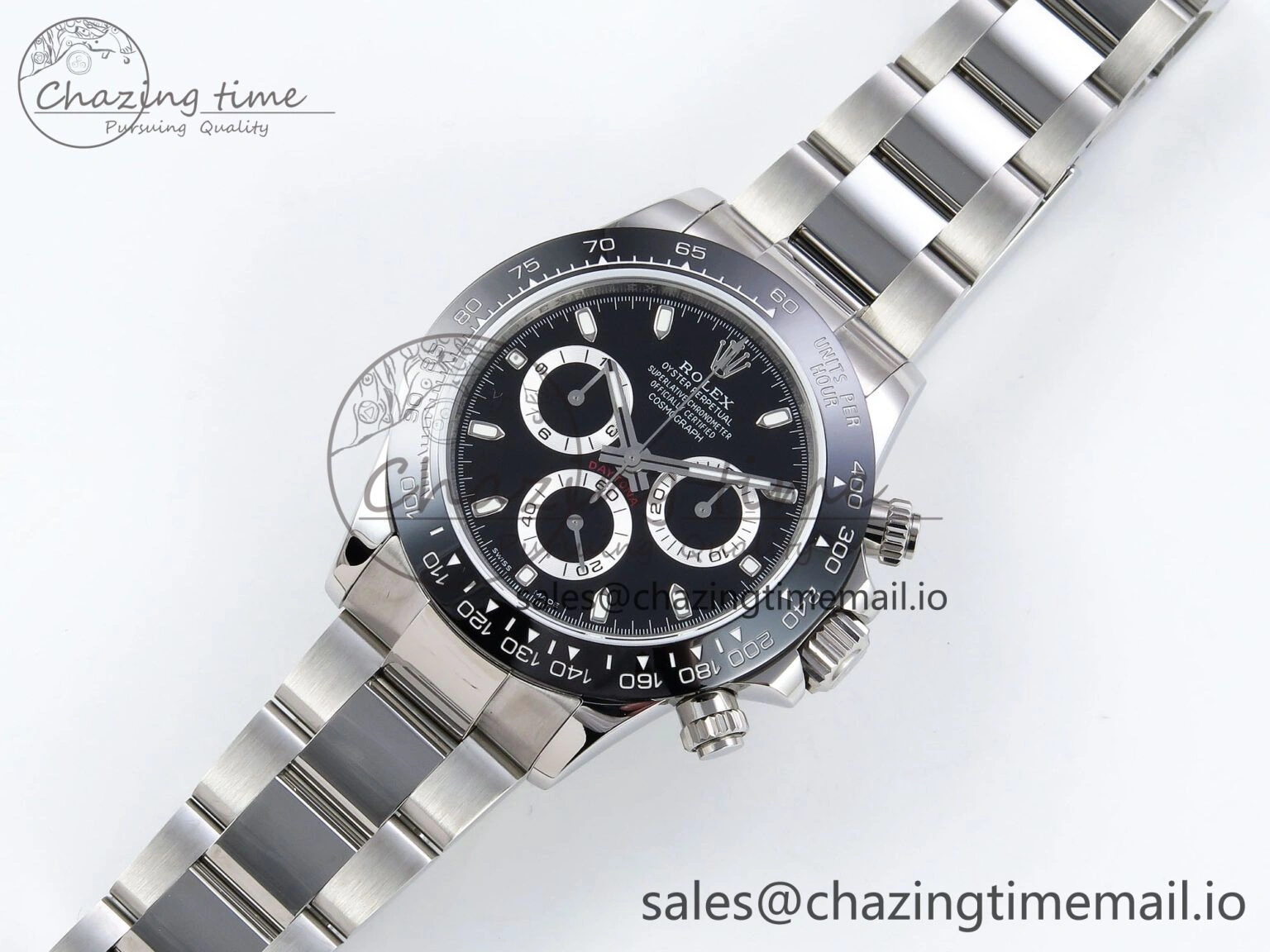 Daytona 116500 QF 1:1 Best Edition Black Dial on SS Bracelet SA MultiPurpose 1492
